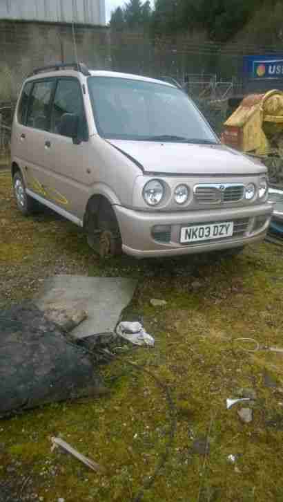 2003 PERODUA KENARI GX GOLD - SPARES OR REPAIRS - NO HEATER MATRIX - NEW ENGINE