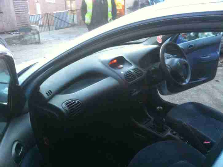 2003 PEUGEOT 206 LX SILVER ACCIDENT DAMAGED