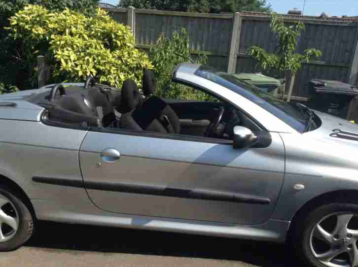 2003 PEUGEOT 206 SILVER convertible