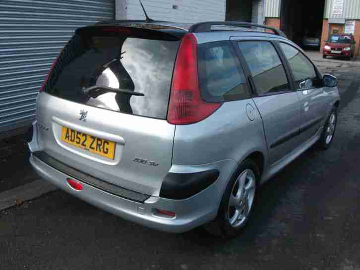 2003 PEUGEOT 206 SW XSI SILVER