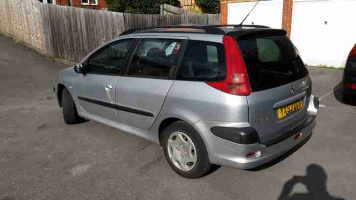 2003 PEUGEOT 206 SW XT SILVER 1.4