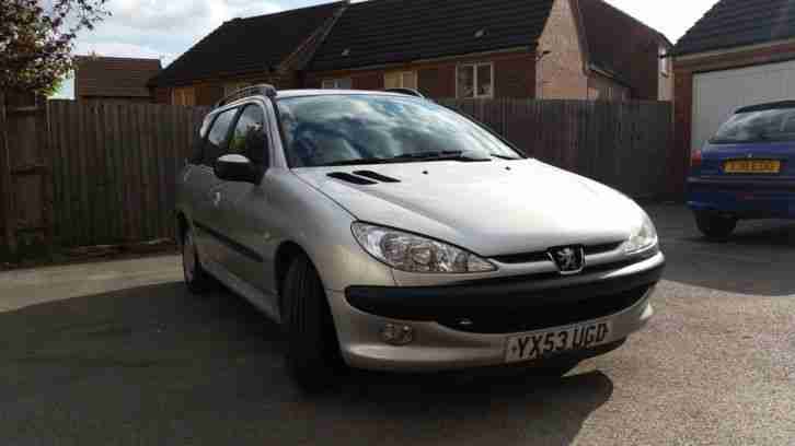 2003 PEUGEOT 206 SW XT SILVER 1.4