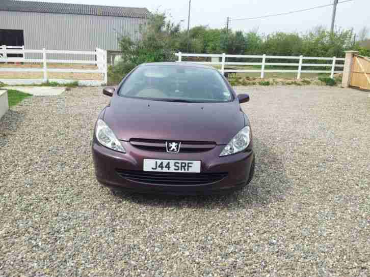 2003 PEUGEOT 307 CC 180bhp MAROON