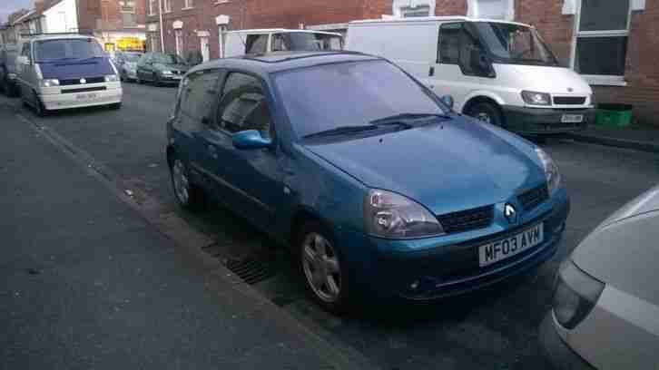 2003 RENAULT CLIO DYNAMIQUE 16V BLUE
