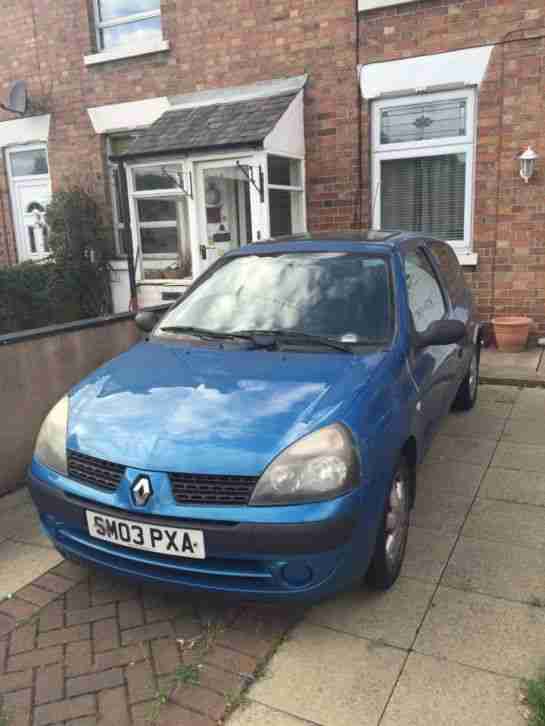 2003 RENAULT CLIO EXPRESSION 16V BLUE NO RESERVE DRIVE AWAY A BARGAIN !