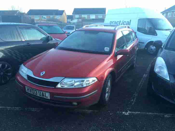 2003 RENAULT LAGUNA EXP-ION DCI 120BHP RED 6 speed gearbox spares faulty turbo