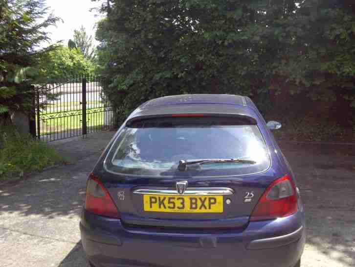 2003 ROVER 25 IL 16V BLUE - LPG Model (SPARES/REPAIRS) - No Reserve
