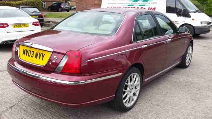 2003 ROVER 75 CONNOISSEUR RED
