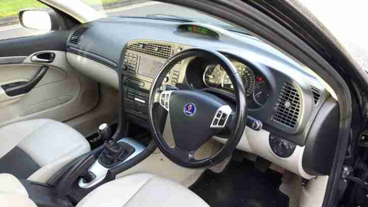 2003 SAAB 9-3 2.2 VECTOR TID BLACK/ SAT NAV/ AUX CONNECTIVITY