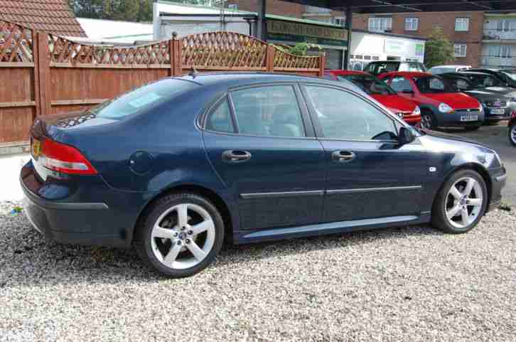 2003 SAAB 9-3 VECTOR 175 BHP BLUE TURBO FSH LEATHER TAX AND MOT