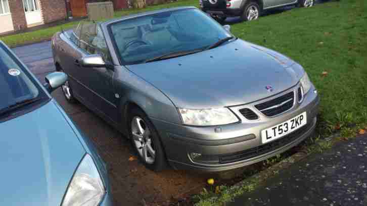 2003 SAAB 9-3 VECTOR 175 BHP S-A GREY, CONVERTIBLE, CABRIOLET, LEATHER, 93 AERO