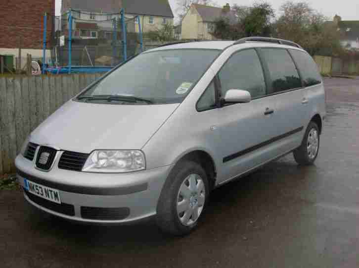 2003 SEAT ALHAMBRA TDI S SILVER