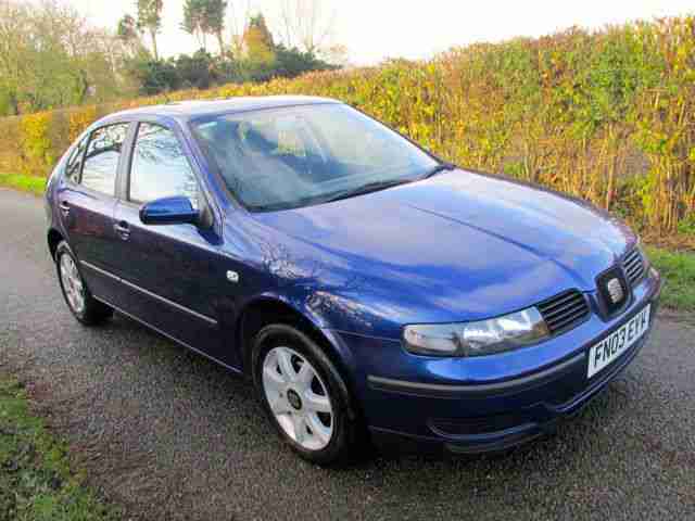 2003 SEAT LEON 1.6 S 5 DOOR BLUE