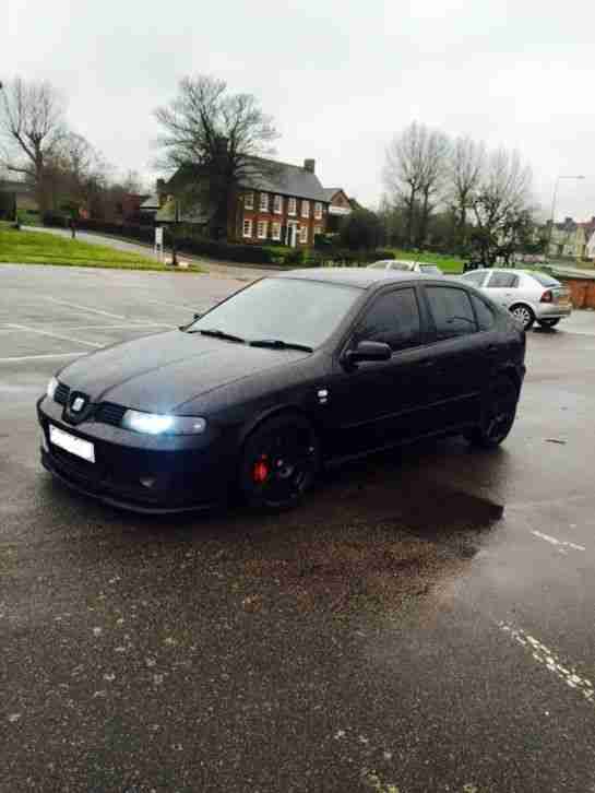 2003 SEAT LEON CUPRA R BLACK !! tinted windows 8k hids nice example!! p.x