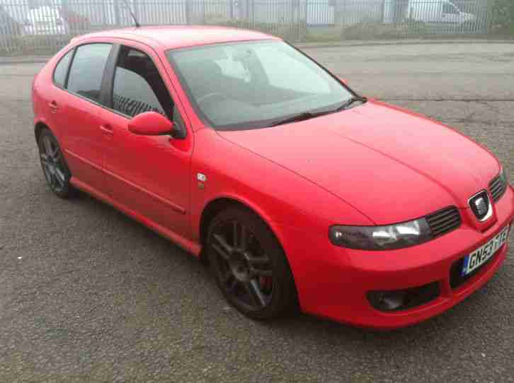 2003 LEON CUPRA R RED 225 ..WIFE FORCES