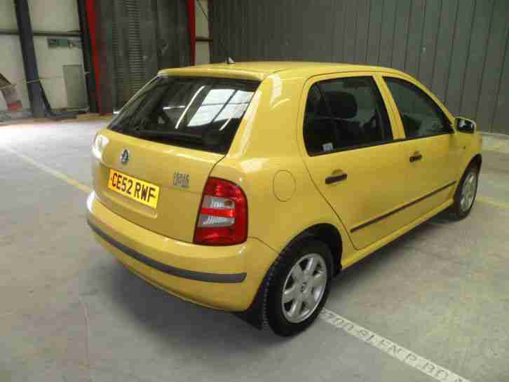 2003 SKODA FABIA COMFORT SDI YELLOW 1.9 DIESEL 5 DOOR MANUAL HATCHBACK