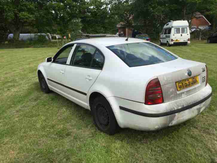2003 SKODA SUPERB CLASSIC TDI WHITE
