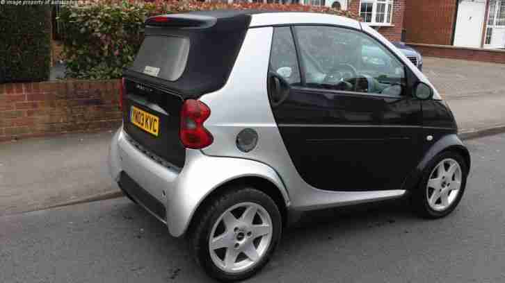 2003 SMART CITY PULSE 50 AUTO SILVER, LOW MILEAGE CONVERTIBLE, GOOD CONDITION
