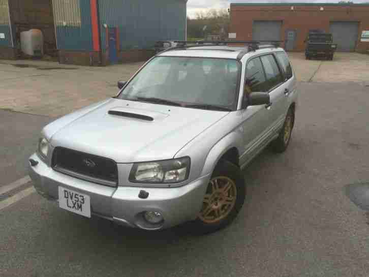 2003 SUBARU FORESTER XT TURBO SILVER MANUAL 5 SPEED