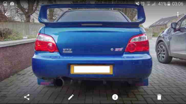 2003 SUBARU IMPREZA WRX-STI TYPE UK BLUE PPP Andy Forest Map