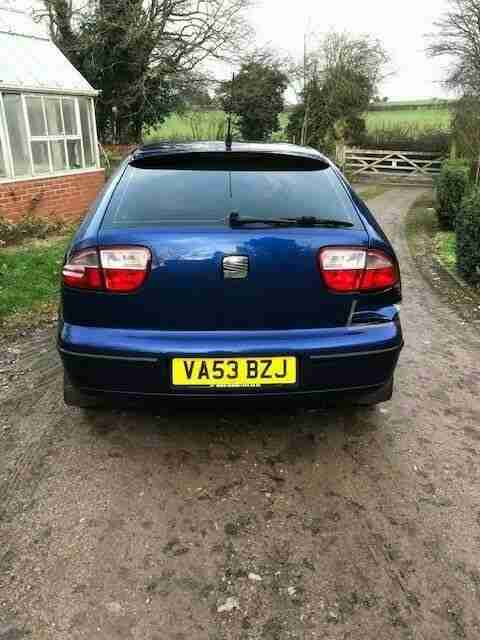 2003 Seat Leon SX 1.9 TDI 110 5 door Hatchback Blue Diesel