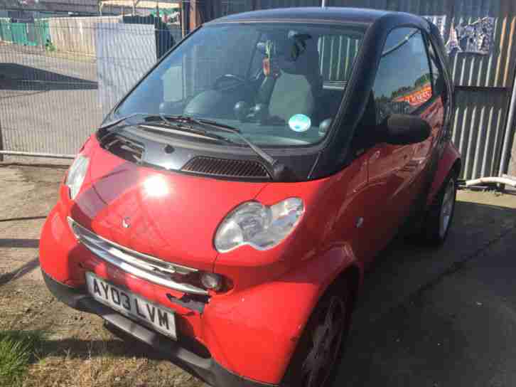 2003 Smart 0.7 Pulse MOT STARTS+DRIVES SPARES OR REPAIRS