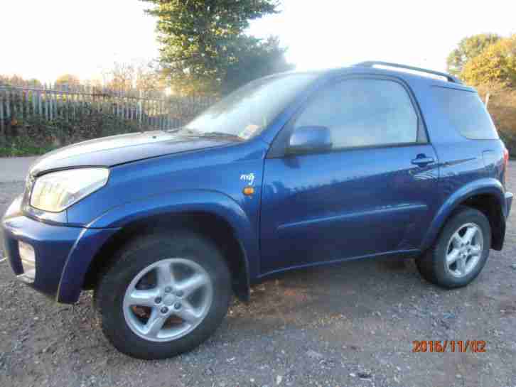 2003 TOYOTA RAV4 NRG VVTI BLUE FOR SPARES OR REPAIR - NON-RUNNER