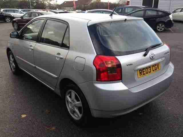 2003 Toyota Corolla 1.6 T3 5dr Petrol Silver Manual