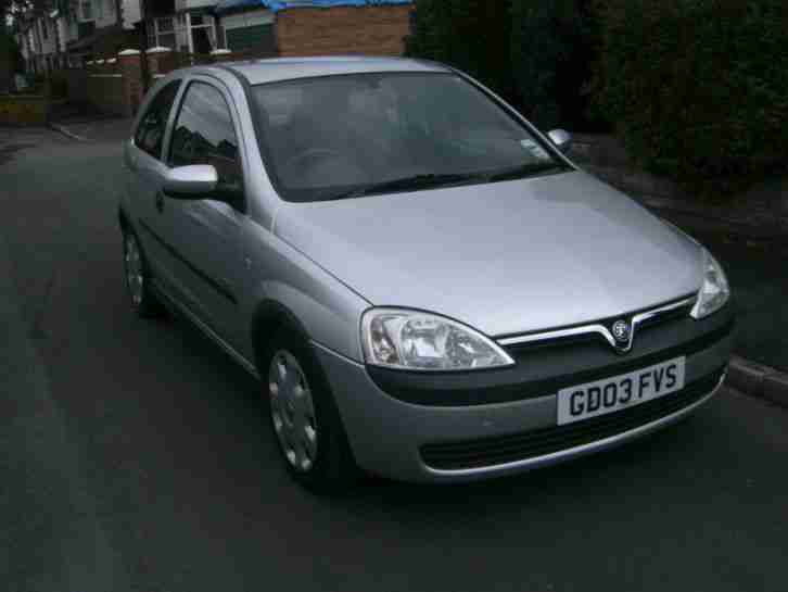 2003 VAUXHALL CORSA ELEGANCE 16V not salvage damaged spares or repairs