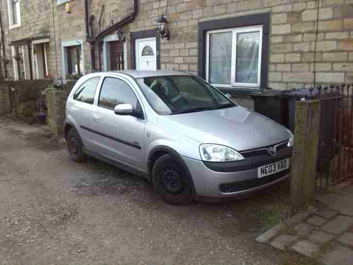 2003 VAUXHALL CORSA SXI 16V SILVER
