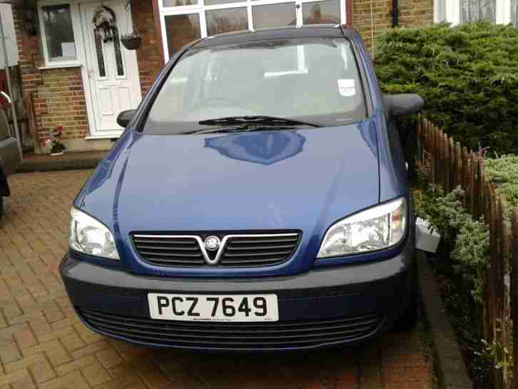 2003 VAUXHALL ZAFIRA 16V CLUB AUTO BLUE