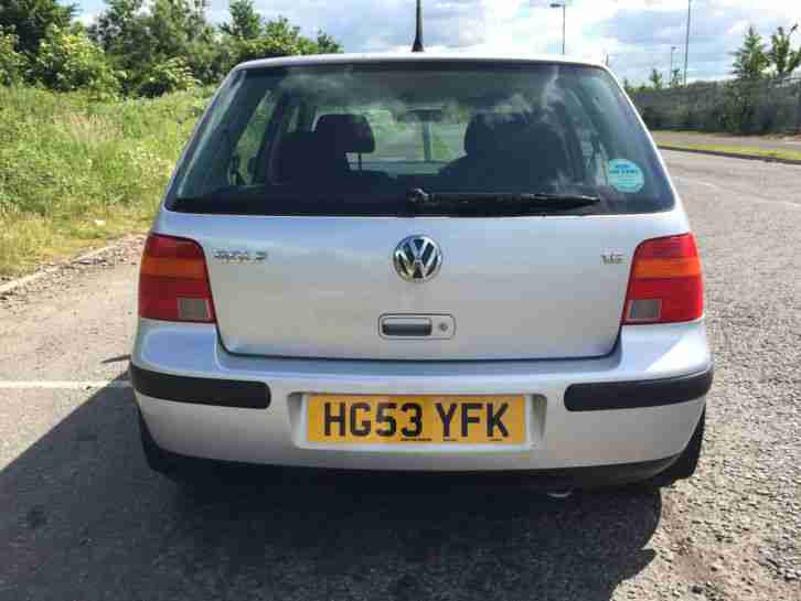 2003 VOLKSWAGEN GOLF 1.6 MATCH, 5 DOOR, SILVER, 114K MILES, VERY NICE CONDITION