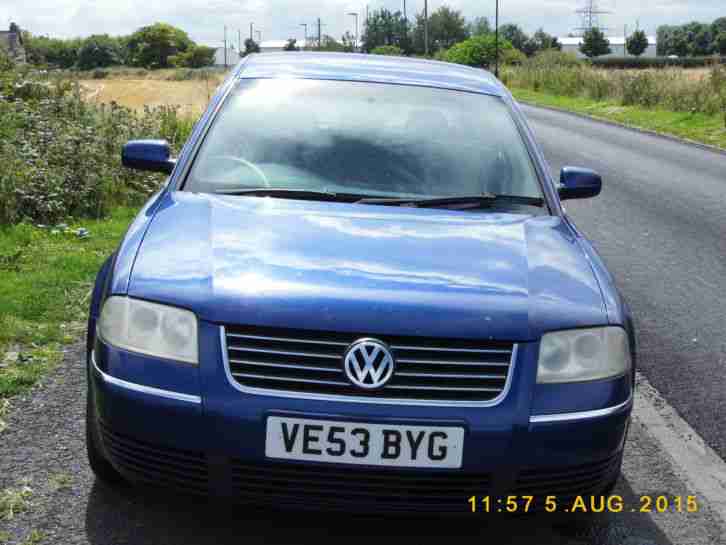 2003 VOLKSWAGEN PASSAT SE TDI BLUE spares or repair