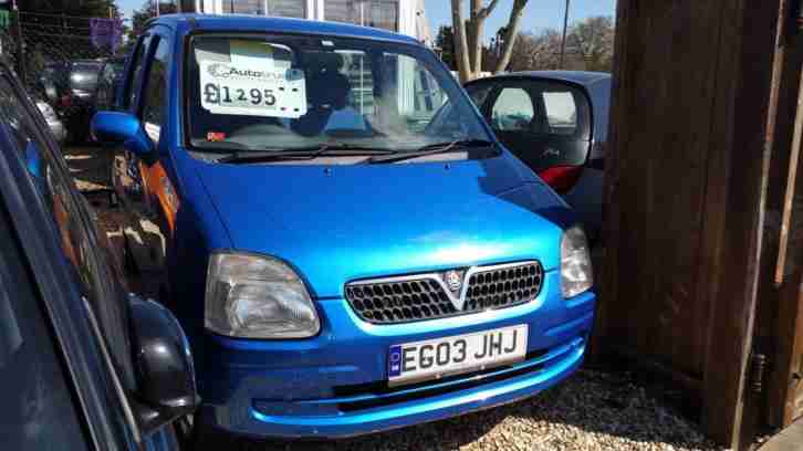2003 Vauxhall/Opel Agila 1.2 16v low miles new mot service warranty inc