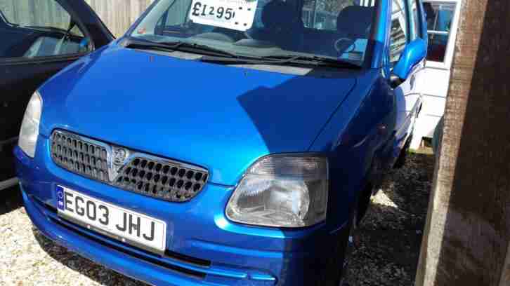 2003 Vauxhall/Opel Agila 1.2 16v low miles new mot service warranty inc