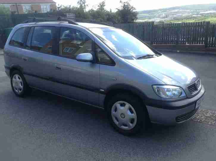 2003 Vauxhall Zafira Design Silver SEVEN SEATER MPV Low miles in excellent cond