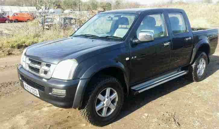 2003 isuzu rodeo 3.0 di turbo d max cab4 pick up air con auto tow bar long mot