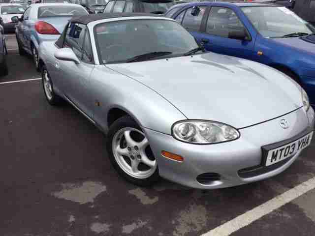 2003 mazda mx5 1,6 roadster genuine 43501 miles good history long mot no reserve