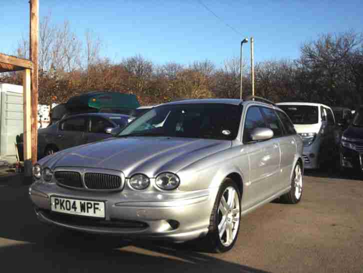 2004 04 JAGUAR X-TYPE 2.5 V6 AWD 4WD AUTOMATIC SPORT 5 DOOR ESTATE SILVER