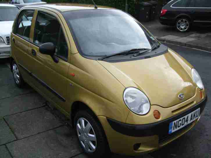 2004 04 REG DAEWOO MATIZ 5 DOOR SE 800ccIN GOLDEN YELLOW