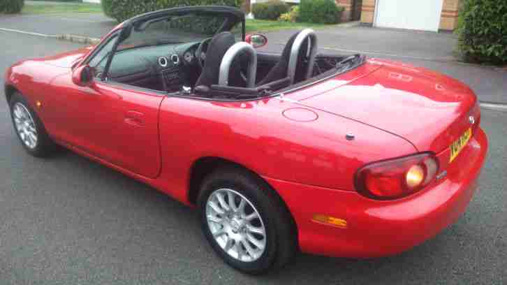 2004 04 REG MAZDA MX-5 CABRIOLET CONVERTIBLE 1.8I RED ALLOY WHEELS