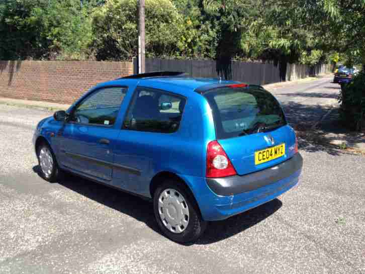 2004/04 RENAULT CLIO EXPRESSION 3DR BLUE 72K HPI CLEAR