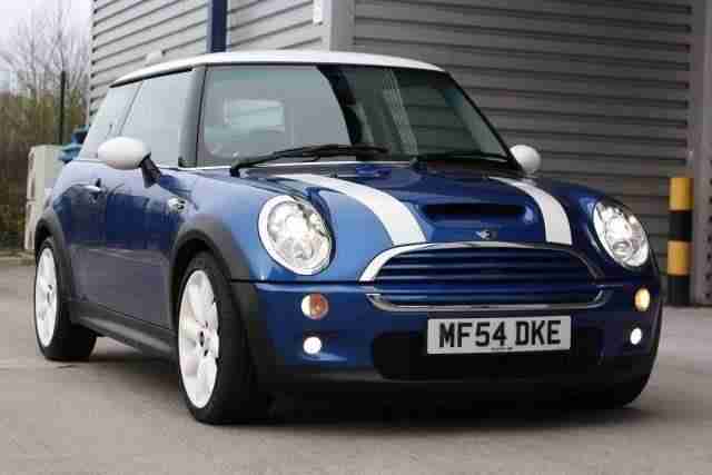 2004 54 BMW MINI Cooper S 6-Speed Manual Chili Chilli Blue Lightning