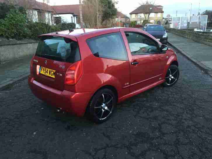 2004 54 CITROEN C2 1.6i 16V VTR SENSODRIVE IN CANDY RED.FANTASTIC LOOKING CAR .