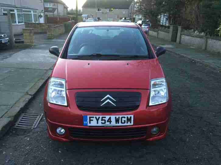 2004 54 CITROEN C2 1.6i 16V VTR SENSODRIVE IN CANDY RED.FANTASTIC LOOKING CAR .