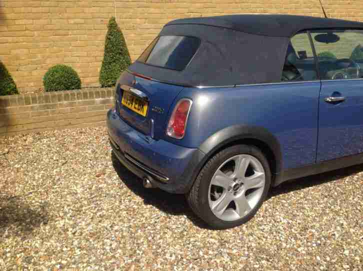 2004(54) MINI COOPER 1.6 CONVERTIBLE BLUE, LEATHER, PX WELCOME