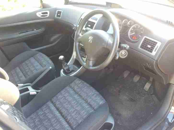 2004 54 PEUGEOT 307 SE 1.6 HDI DIESEL 5 DOOR BLACK LONG MOT FSH CLIMATE ALLOYS