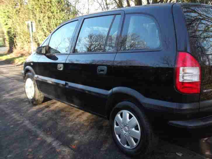 2004 54 VAUXHALL ZAFIRA 1.6 LIFE BLACK 7 SEATER 1 OWNER