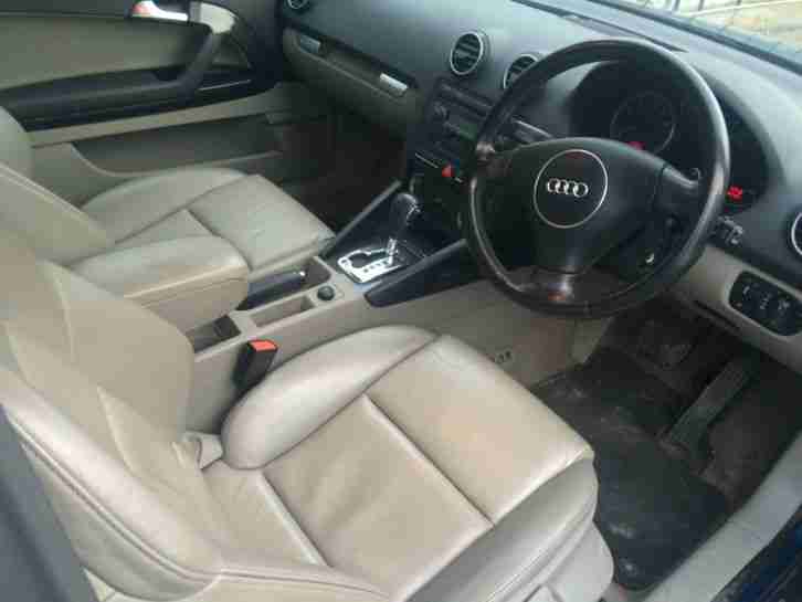 2004 AUDI A3 SPORT 3.2 QUATTRO V6 AUTO BLUE NOT S3 LOW MILEAGE 12 month MoT