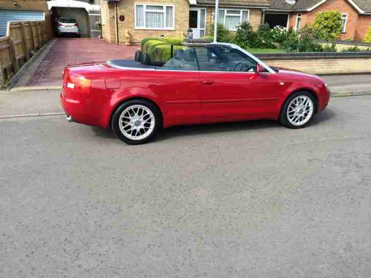 2004 AUDI A4 SPORT CABRIOLET AUTO RED FULL SERVICE HISTORY FULL YEARS MOT